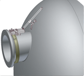 CIVA MODELLING OF THE INSPECTION OF A NOZZLE TO DOMED END WELD ON A PRODUCTION SEPARATOR.