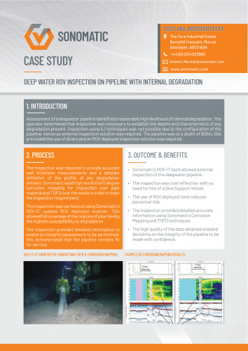 Deep Water ROV Inspection PDF